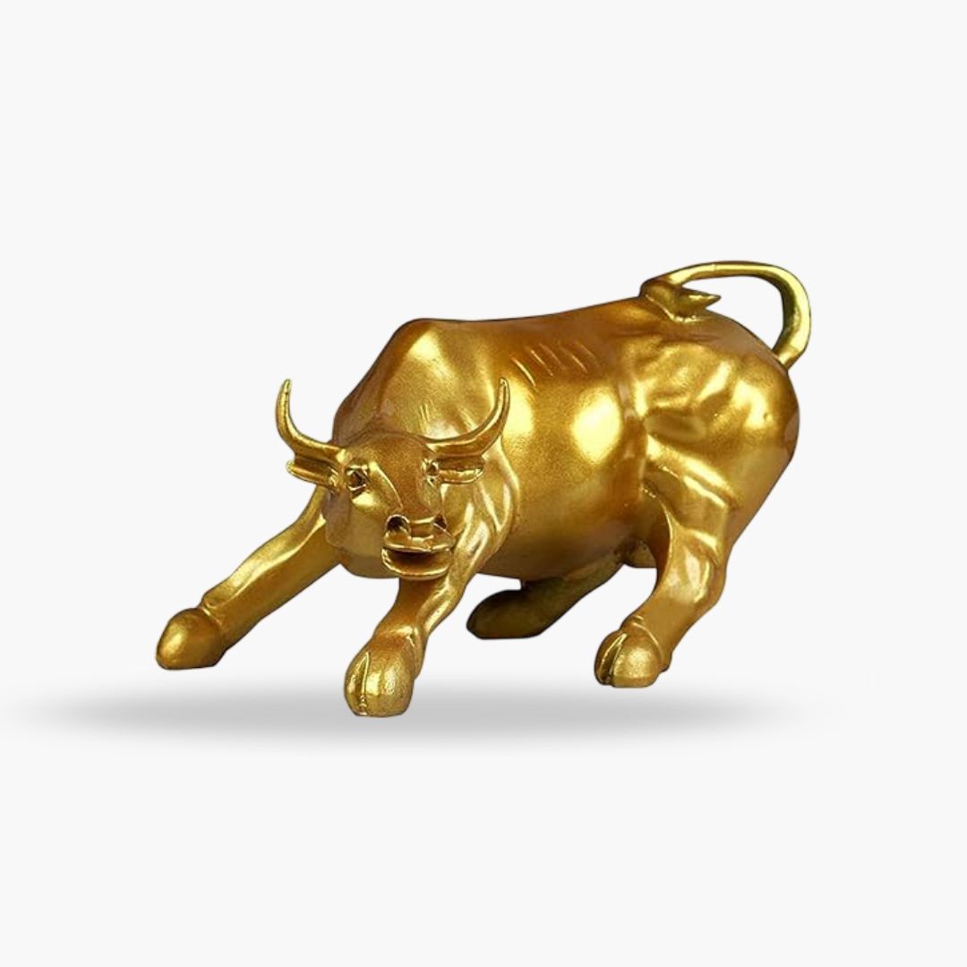 Stock Market Bull (Gold)