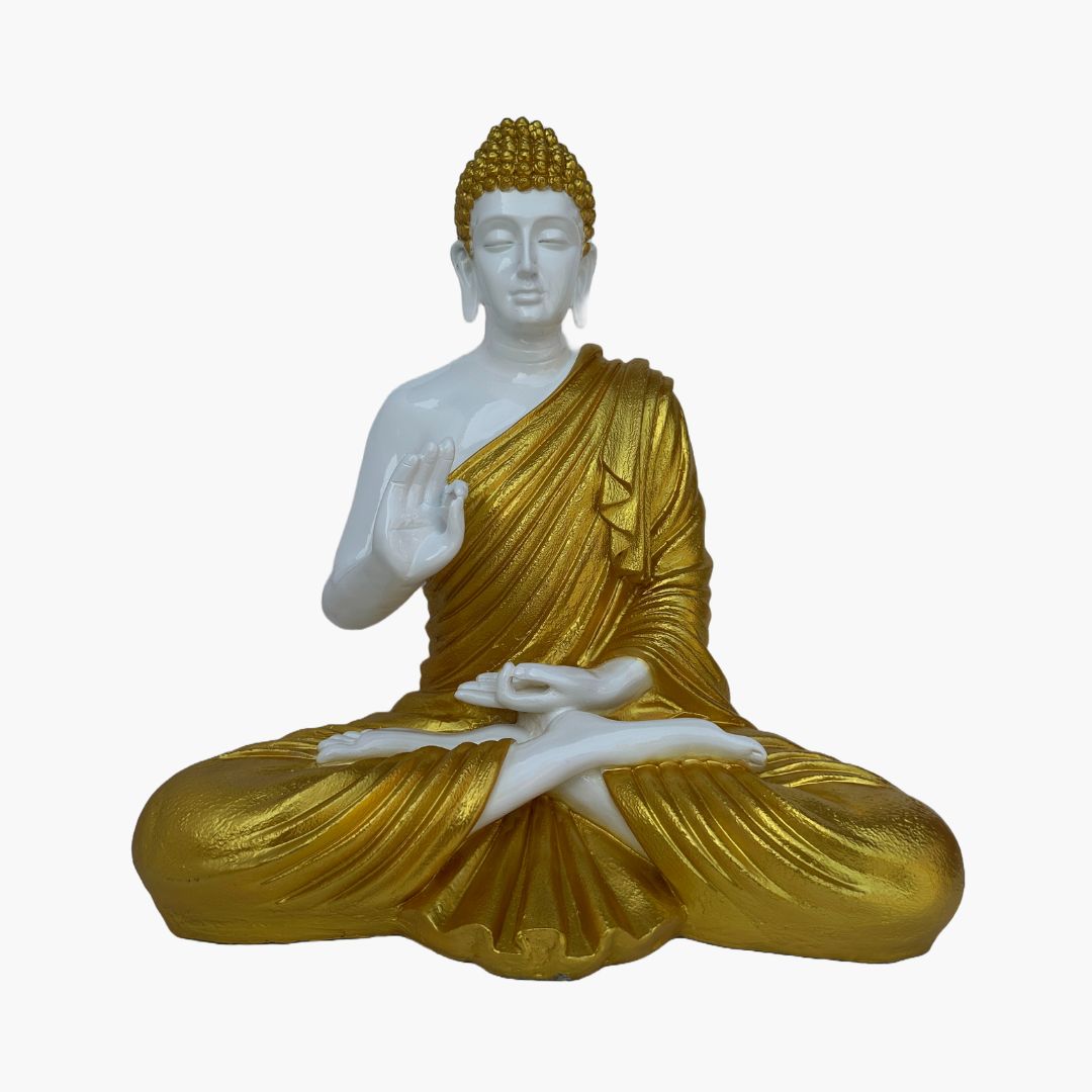Buddha Statue Golden White