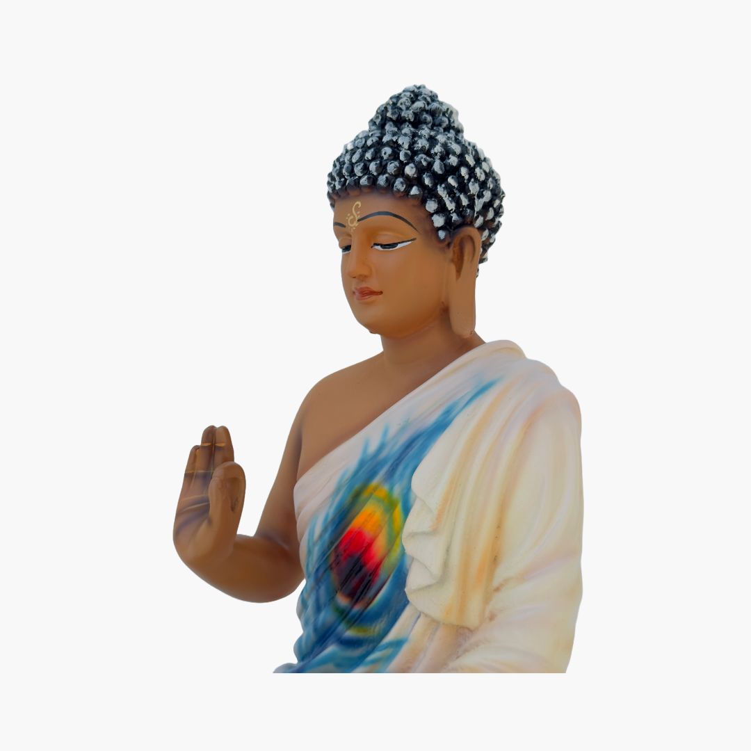 Buddha Statue, Brown white Morepankh