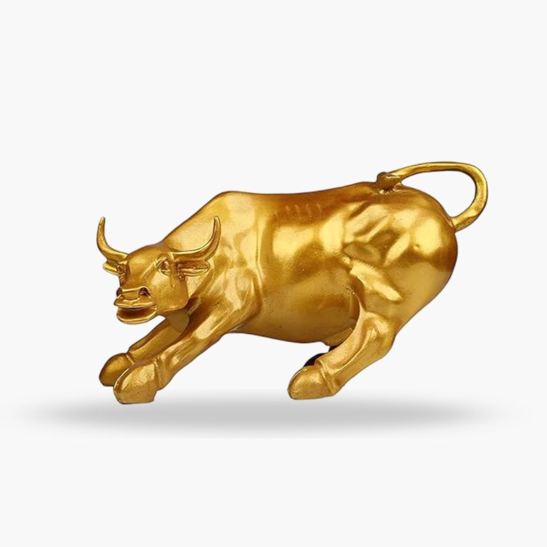 Stock Market Bull (Gold)