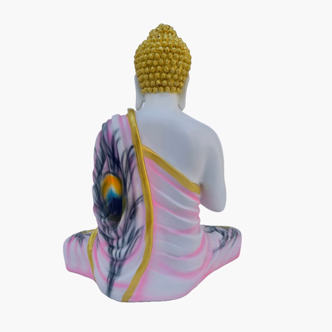Buddha Statue, Pink white Morepankh