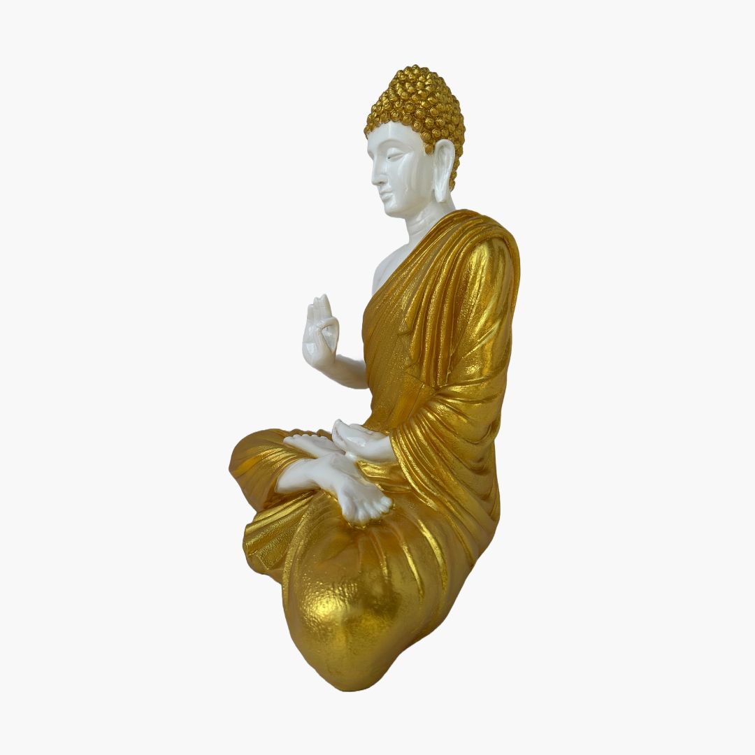 Buddha Statue Golden White