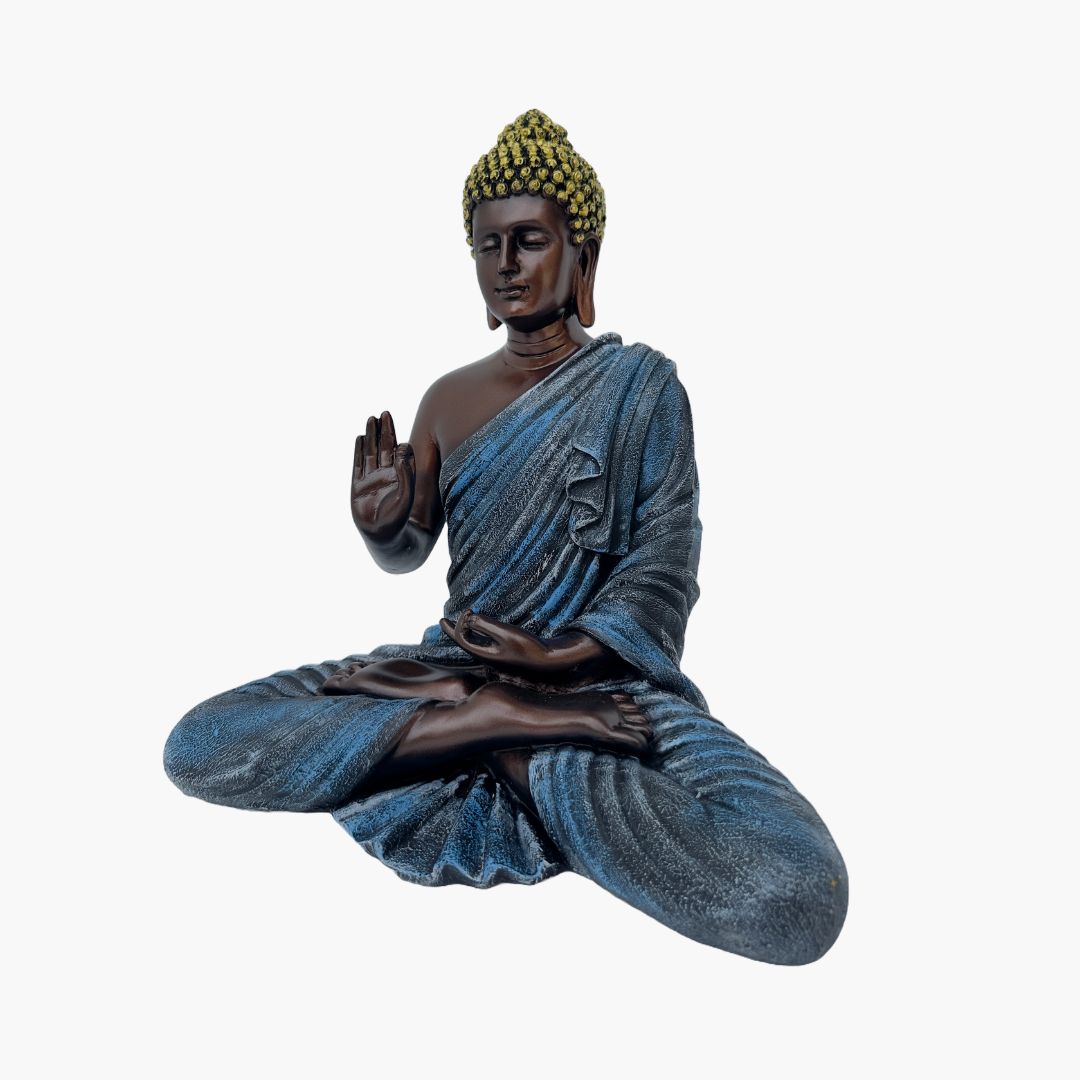 Buddha Statue, Black Blue