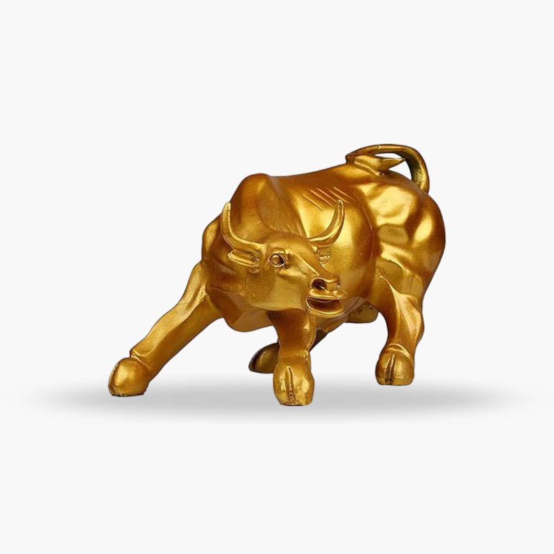Stock Market Bull (Gold)