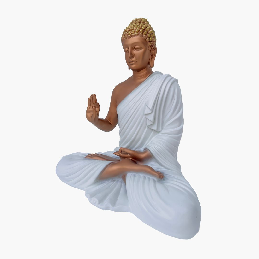 Buddha Statue Copper white