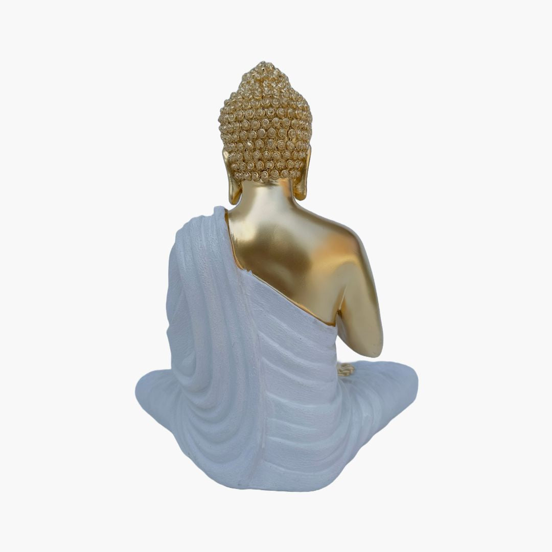 Buddha Statue, Gold White