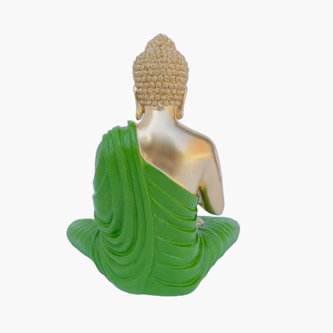 Buddha Statue, Gold Green