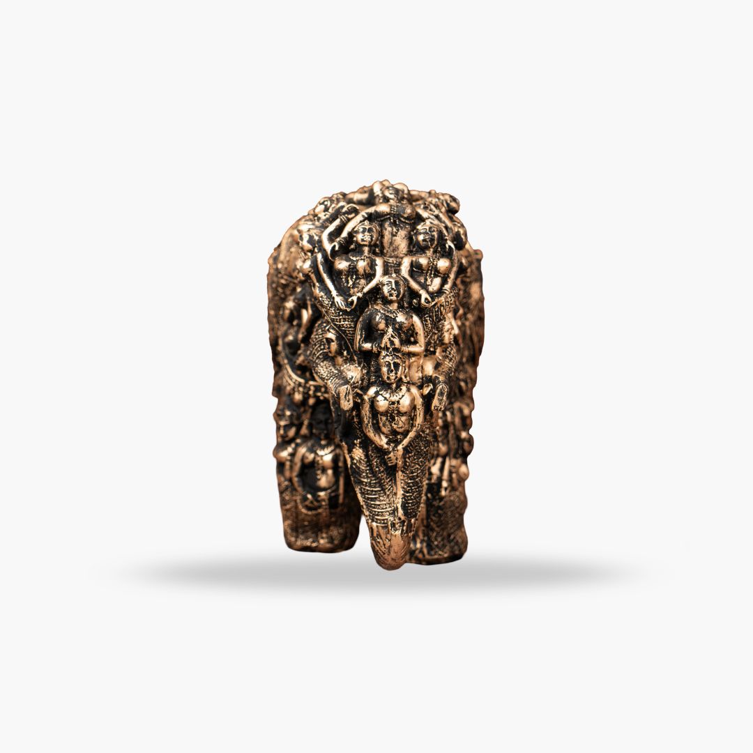 Lady Elephant Statue Gold