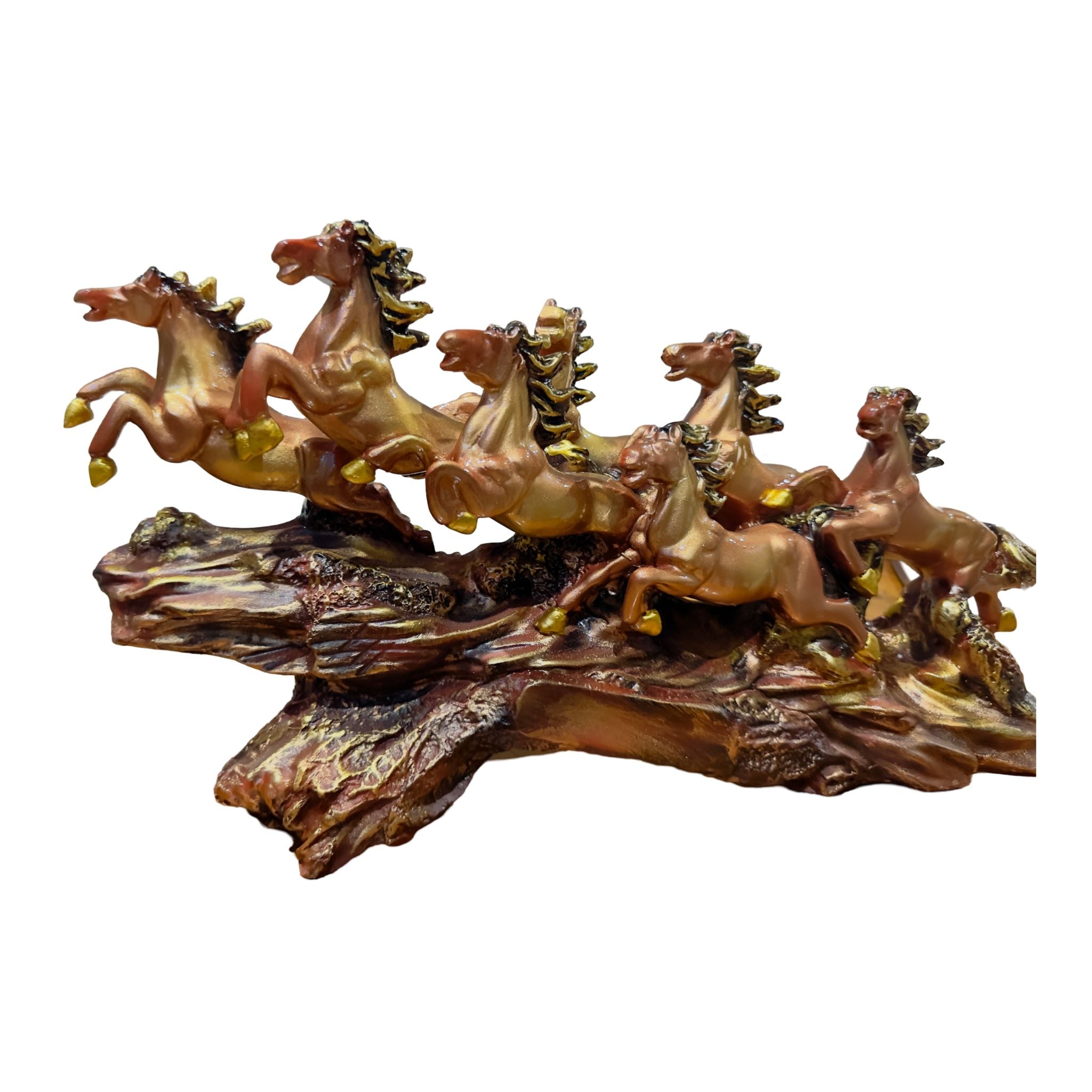 7 Running Horse Statue (Brown )