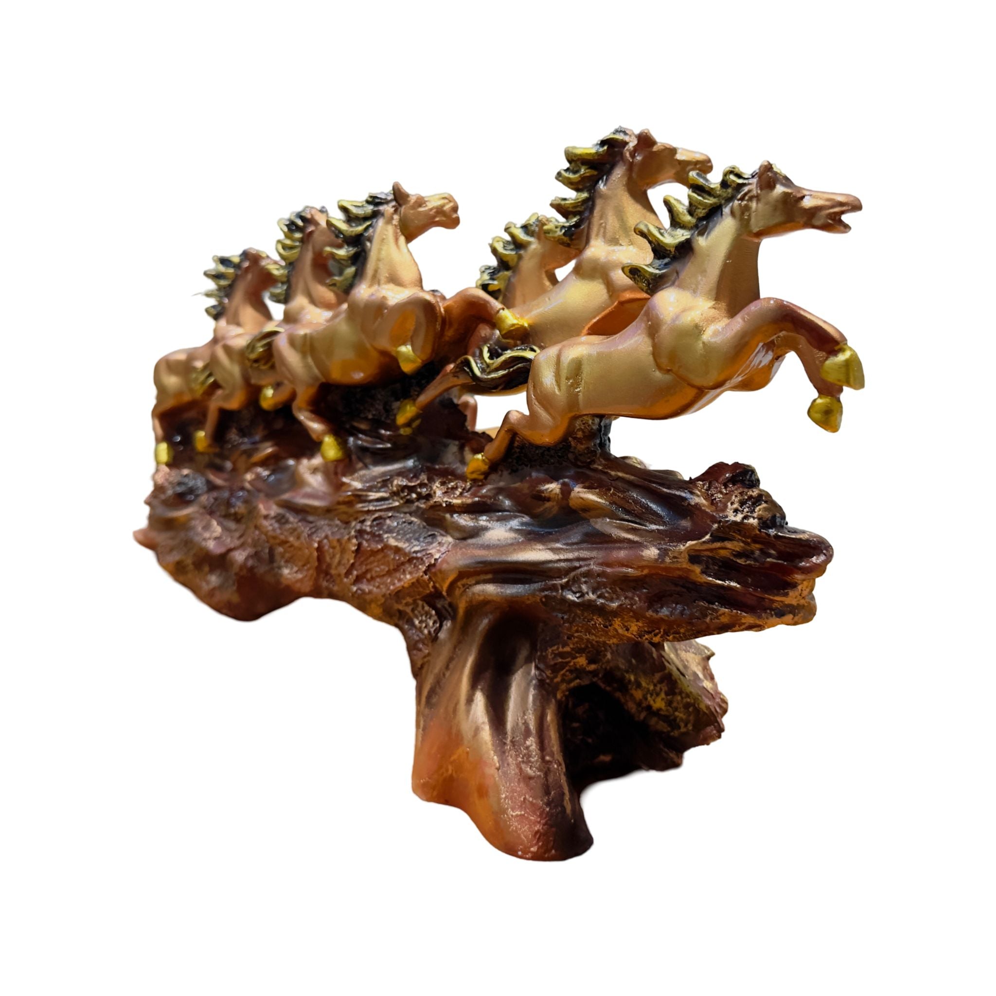 7 Running Horse Statue (Brown )