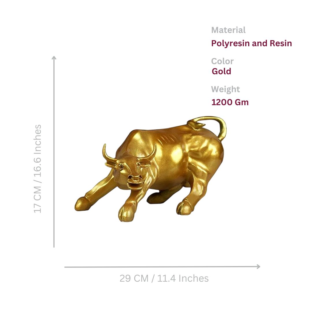 Stock Market Bull (Gold)