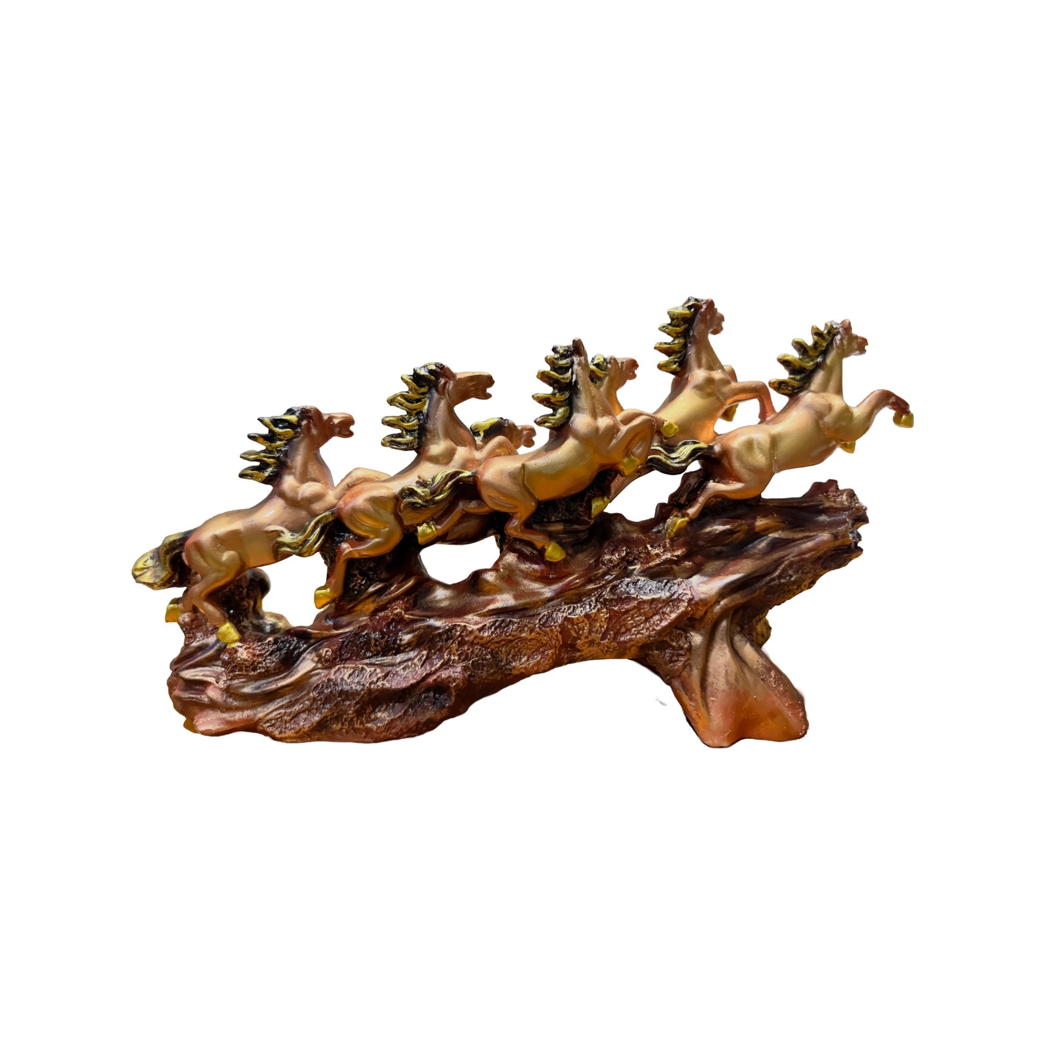 7 Running Horse Statue (Brown )
