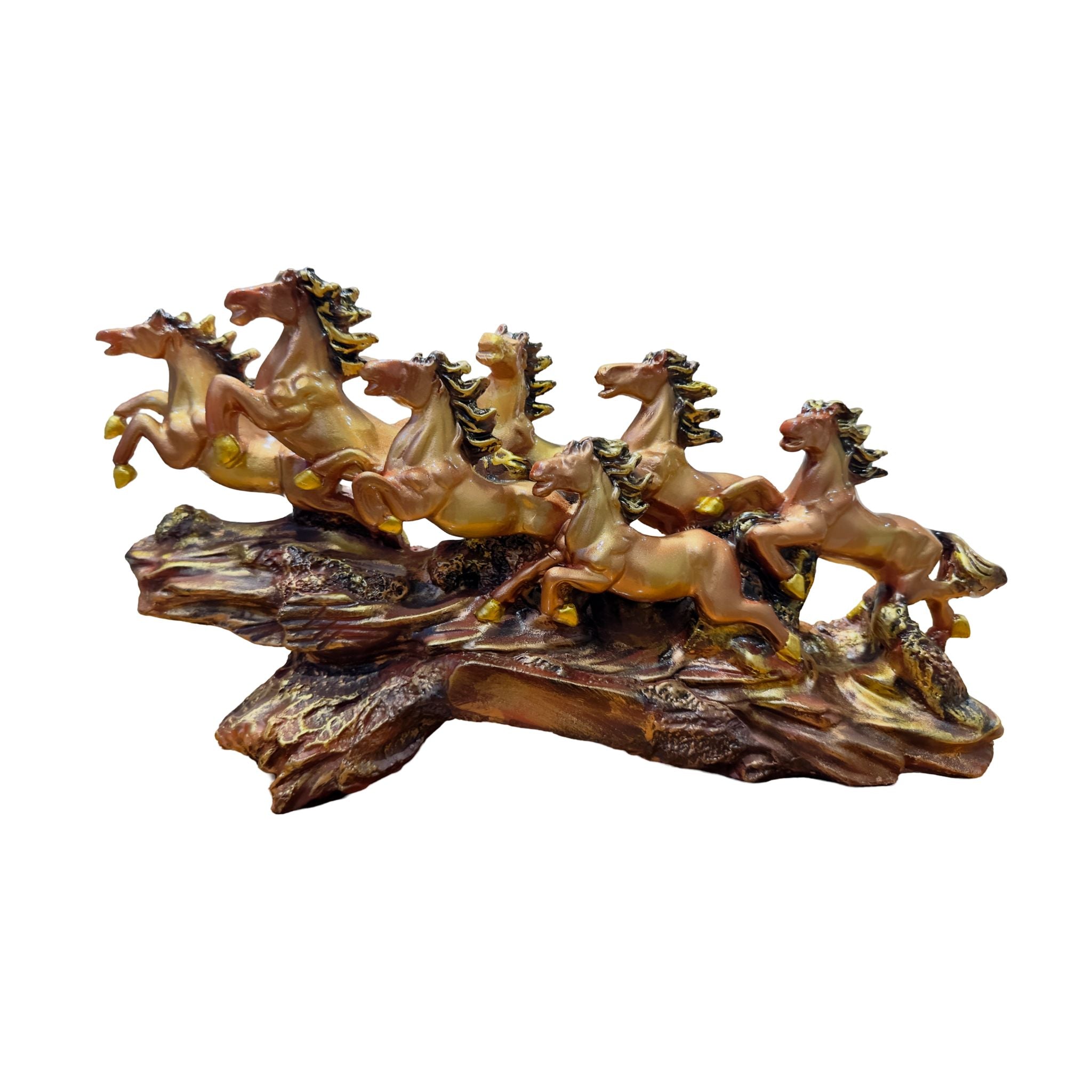 7 Running Horse Statue (Brown )