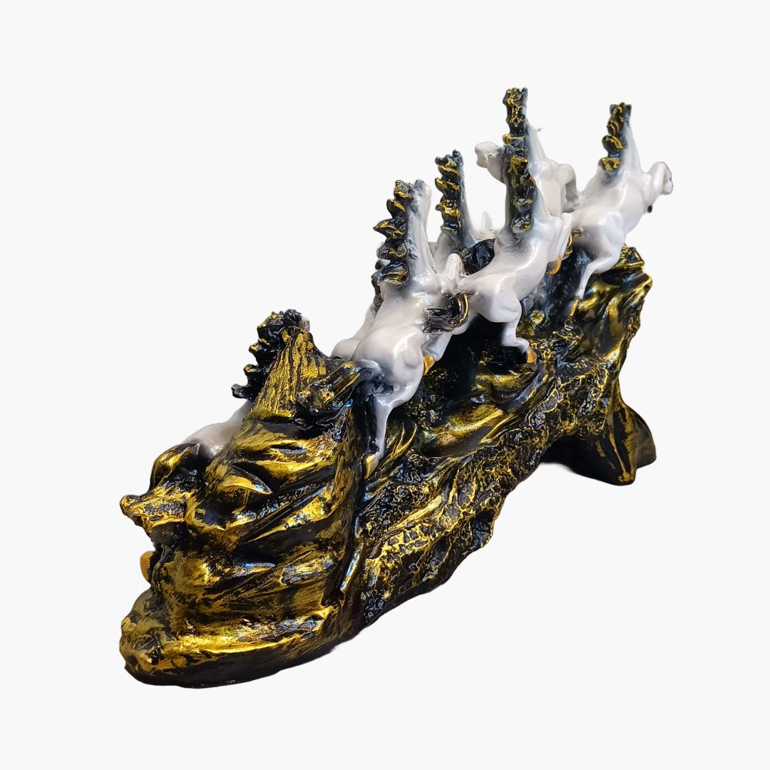 7 Running Horse Statue (White)